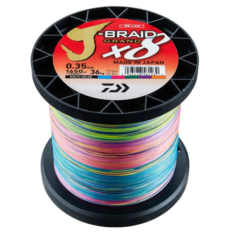 Daiwa J-braid Grand X8 Multi Color 1500m 1 Daiwa J-braid Grand X8 Multi Color 1500m