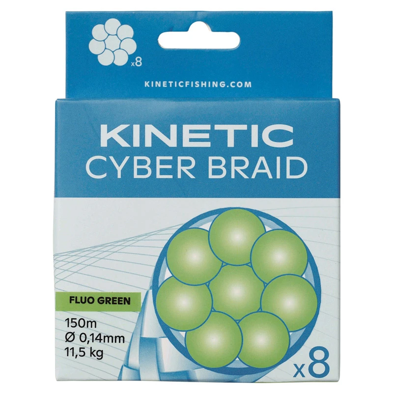Kinetic 8 Braid 150m Fluo Green 2 Kinetic 8 Braid 150m Fluo Green – Image 2