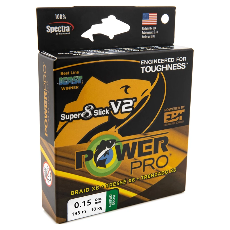 Power Pro PowerPro Super 8 Slick V2 Moss Green 135m 1 Power Pro PowerPro Super 8 Slick V2 Moss Green 135m